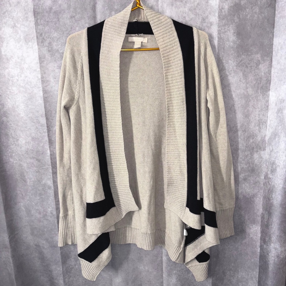 Banana Republic Cashmere Merino Wool Blend Open Cardigan Women Medium Beige